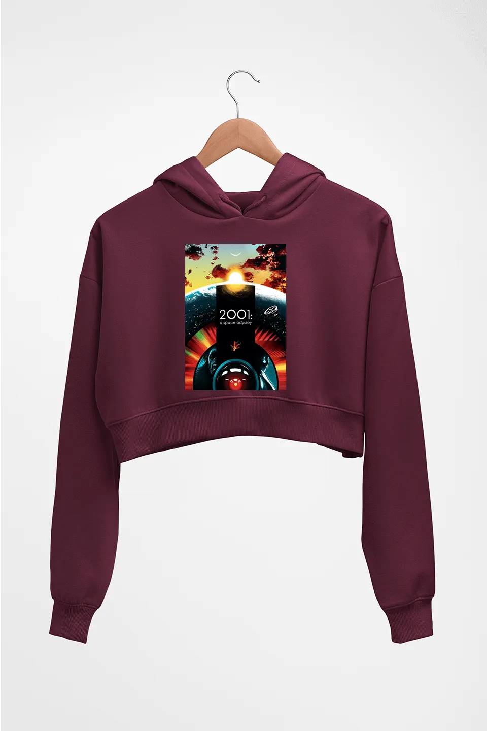 2001 A Space Odyssey Crop HOODIE FOR WOMEN