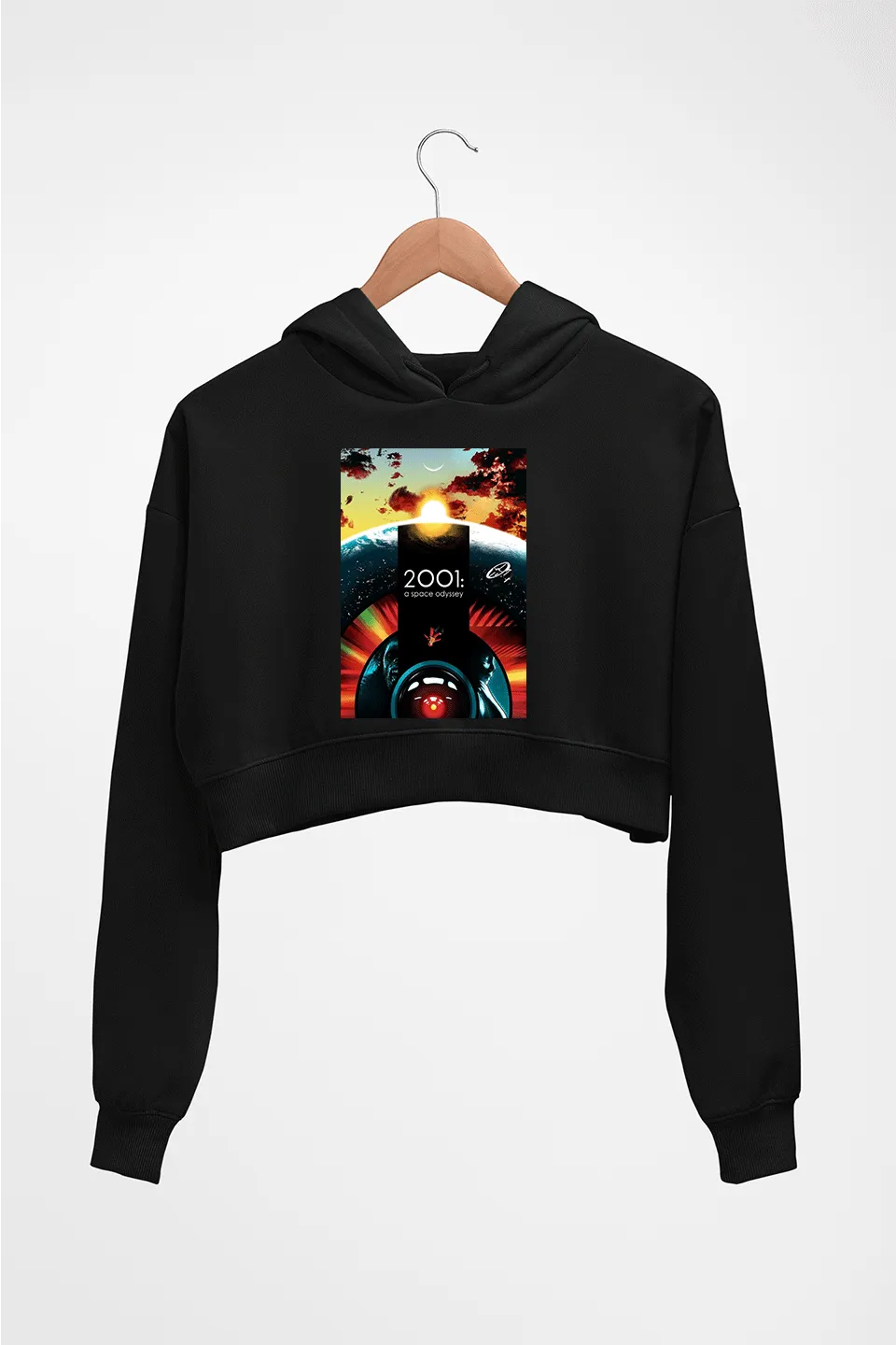 2001 A Space Odyssey Crop HOODIE FOR WOMEN